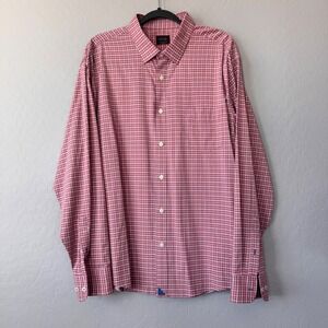 UNTUCKit Sturino Red Plaid Button Down Long Sleeve Dress Shirt XXXL